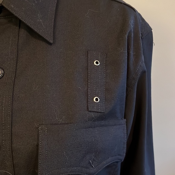 LAPD Long Sleeve 100% Wool Shirt 16-35.  Like new without tags. - Picture 3 of 10